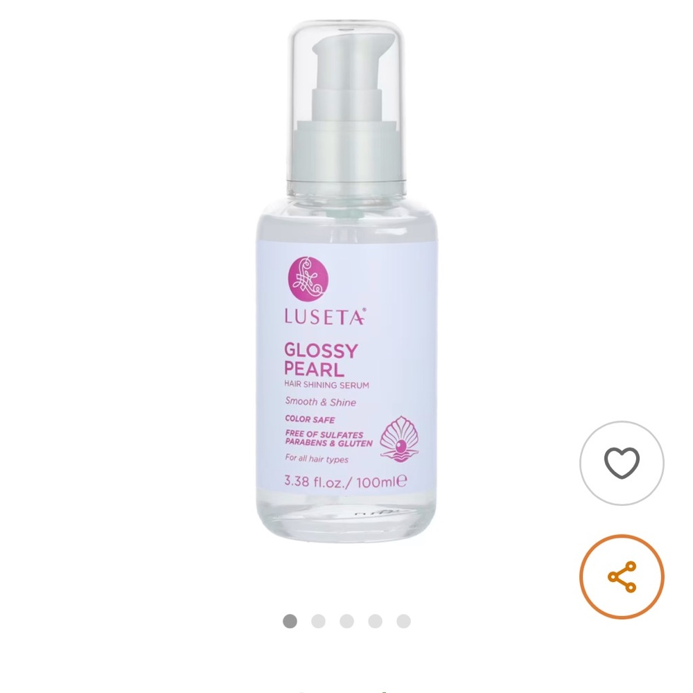 LUSETA GLOSSY PEARL HAIR SHINNING SERUM 3.38 fl. oz. 100ml. NEW